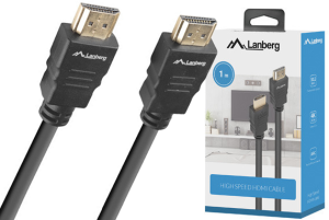 Kable HDMI (wersja 1.4, High Speed with Ethernet) - Lanberg Z32146 (CA-HDMI-15CC-0010-BK)