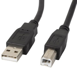 Kabel USB-A (M)->USB-B(M) 2.0 - Lanberg Z24369 (CA-USBA-11CC-0050-BK) 5m