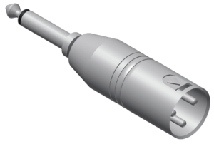 Adapter XLR męski - Jack 6.3 mm - Procab VC126