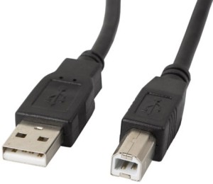 Kabel USB-A(M)->USB-B(M) 2.0 3m - Lanberg Z24368 (CA-USBA-11CC-0030-BK)