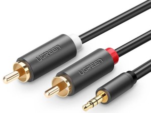 Kabel 2x RCA - jack 3.5mm - UGREEN AV102 ( 10772, 024312, 10514 ) 1m