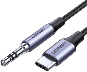 Kabel mini jack 3,5mm AUX do USB-C - UGREEN AV143, 1m (szary)