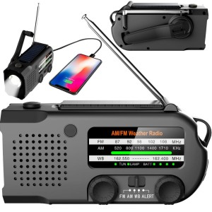 Wielofunkcyjne, solarne radio awaryjne - Mozos ER-01