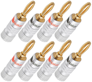 Wtyki bananowe (8 sztuk) - Nakamichi