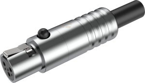 Złącze kabla Mini XLR żeński 3-pinowe - Roxtone RMX3F-C