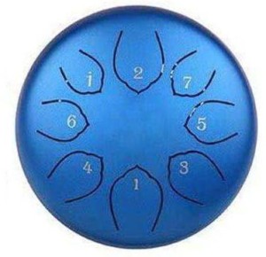 Tongue drum premium jewel print 6" 8 ton handpan dla dzieci - Hluru TOY8-6-SkyBlue
