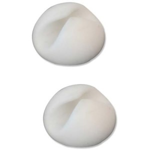 Samoprzylepne mocowanie na kable do biurka - Lindy 40799 Białe