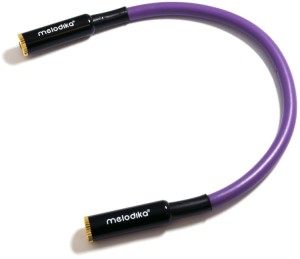 Kabel gniazdo-gniazdo jack stereo 3,5mm - Melodika MDGMJ02 0.2m