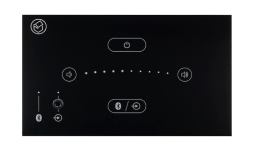 Dotykowy panel naścienny z AUX, Bluetooth i wbudowanym wzmacniaczem - Systemline se0512 Unit Biały