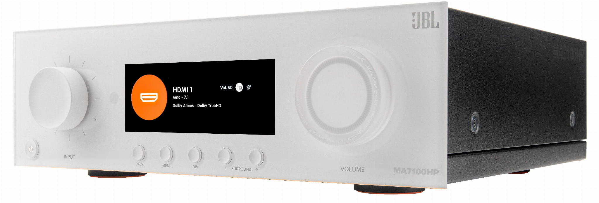 7.2-kanałowy Amplituner kina domowego, HDMI eARC, Bluetooth, Wi-Fi, Chromecast, 8K, AirPlay - JBL MA-7100HP (MA7100HP) White | RATY 0% | SALA ODSŁUCHO