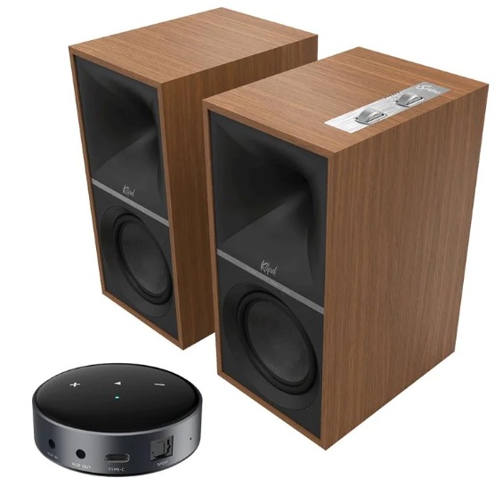 Aktywne kolumny podstawkowe (para) + Odtwarzacz sieciowy streamer - WiiM Mini - Klipsch The Sevens Walnut | RATY 0% | SALA ODSŁUCHOWA POZNAŃ