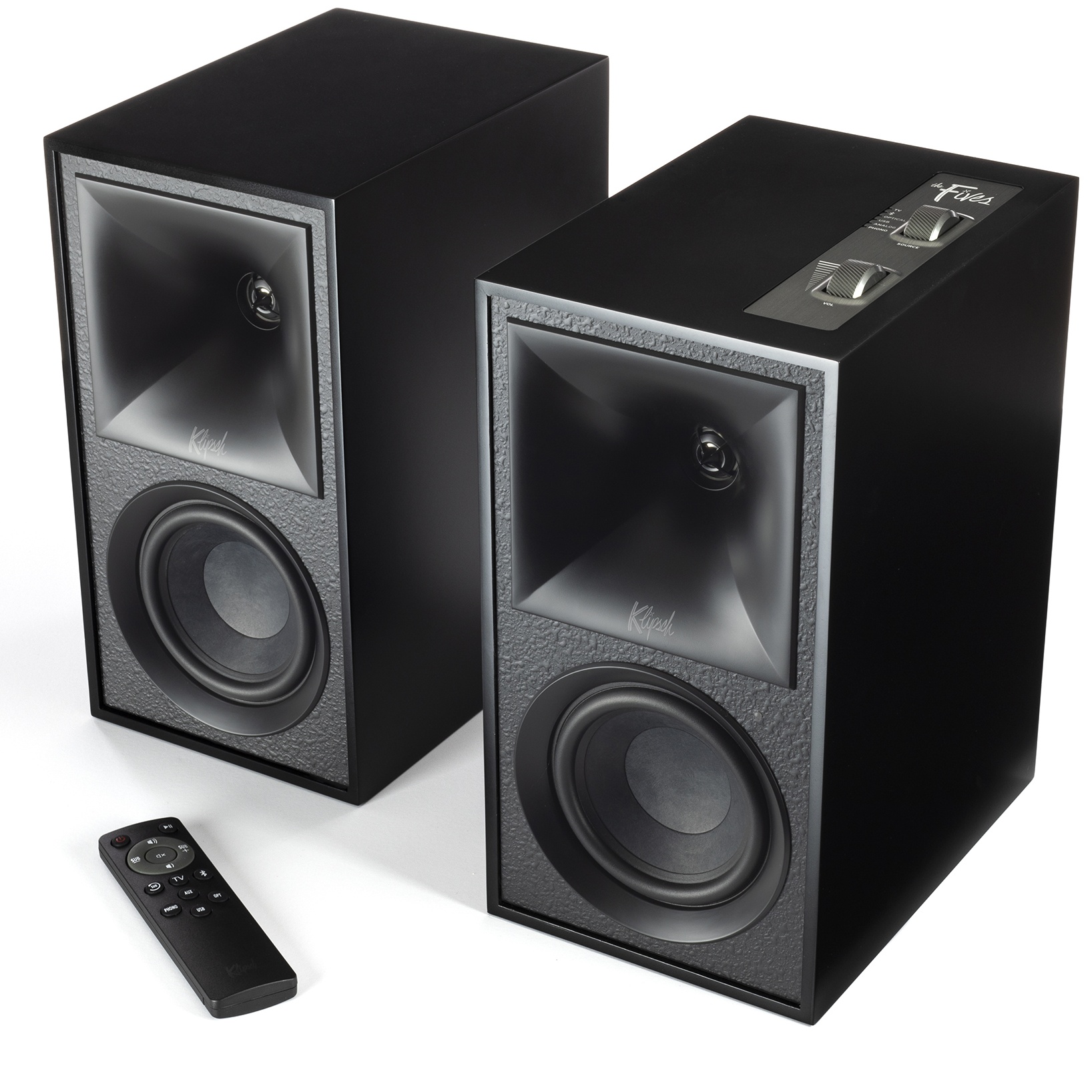 Aktywne kolumny podstawkowe (para) - Klipsch The Fives Black | RATY 0% | SALA ODSŁUCHOWA POZNAŃ