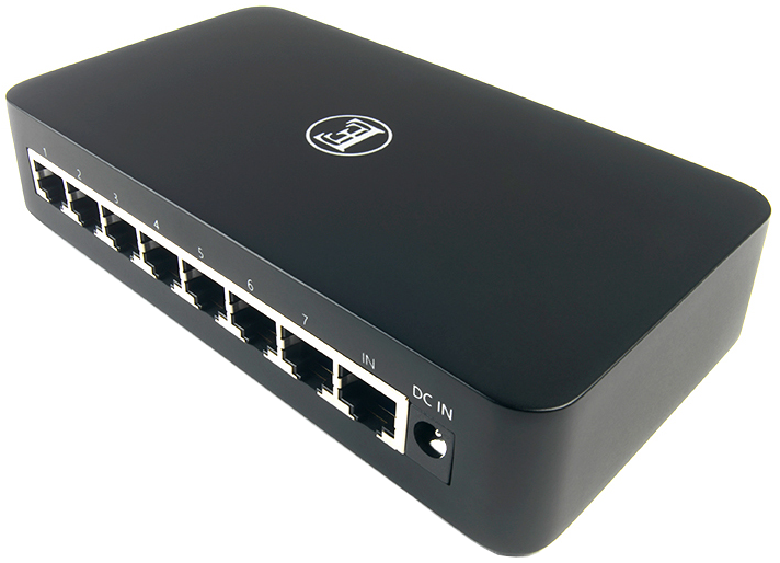 8-portowy przełącznik Gigabit Streaming Audio - English Electric EE 8Switch
