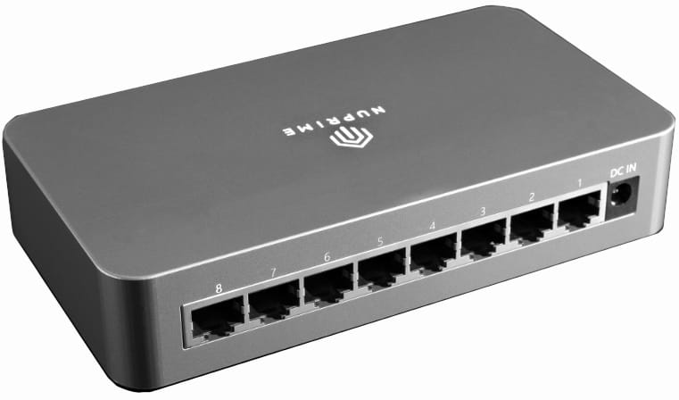 8-portowy przełącznik Gigabit Streaming Audio - NuPrime Omnia SW-8 (SW8)