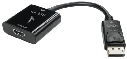 Aktywna przejściówka Display Port 1.2 na HDMI 4K UHD - Lindy 41068