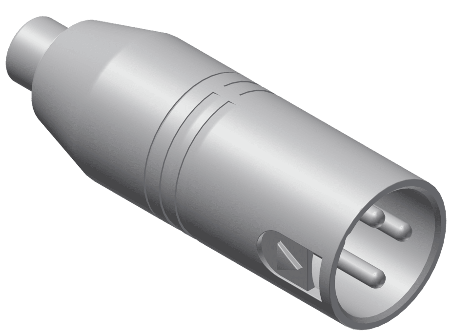Adapter RCA żeński - XLR męski - Procab VC102