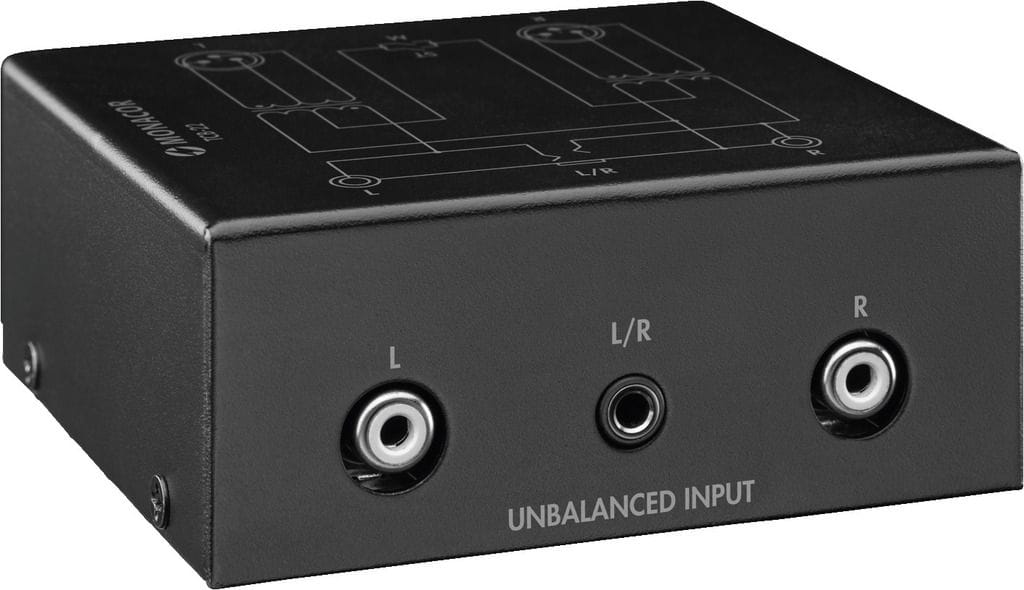 2-kanałowy transformator symetryzujący audio - Monacor TCB-22