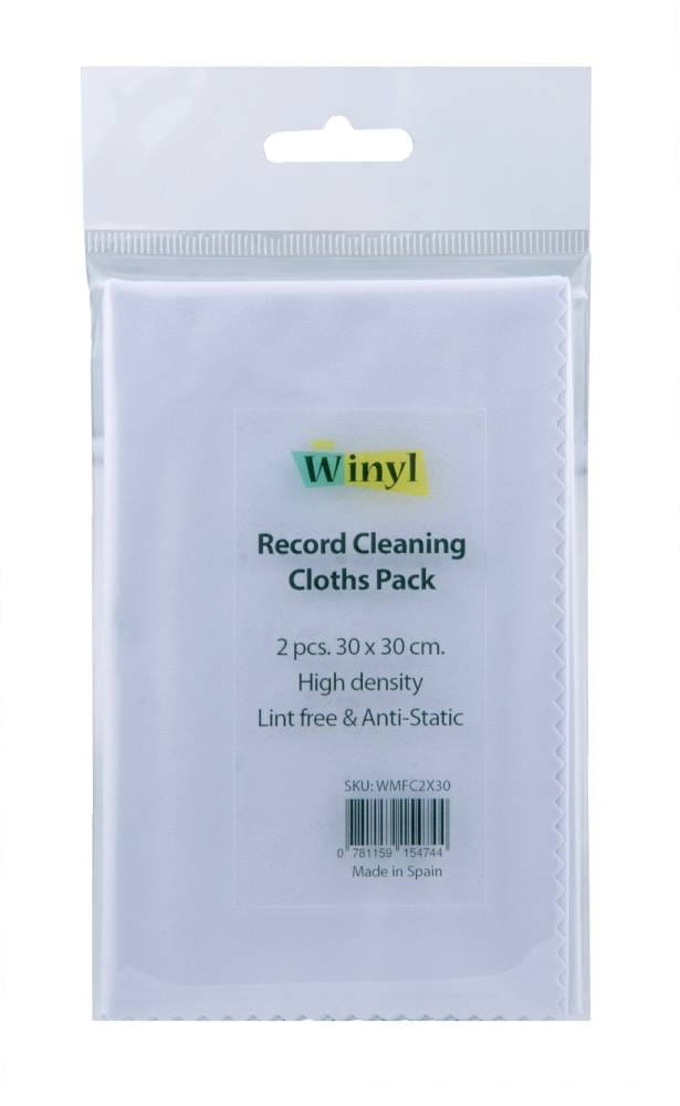 2 ściereczki z mikrofibry do czyszczenia płyt winylowych - WINYL RECORD CLEANING CLOTHS PACK