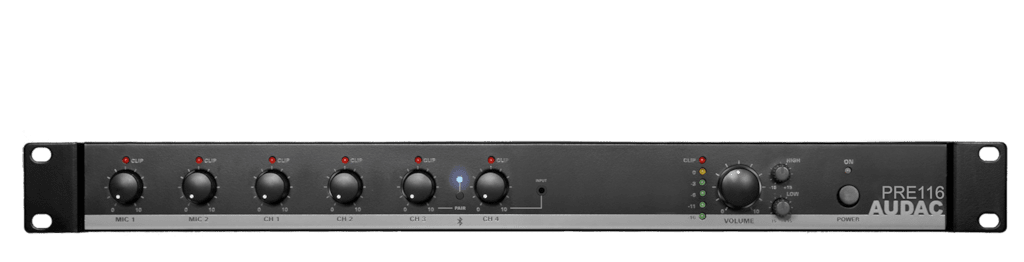 6-kanałowy przedwzmacniacz stereo - Audac PRE116