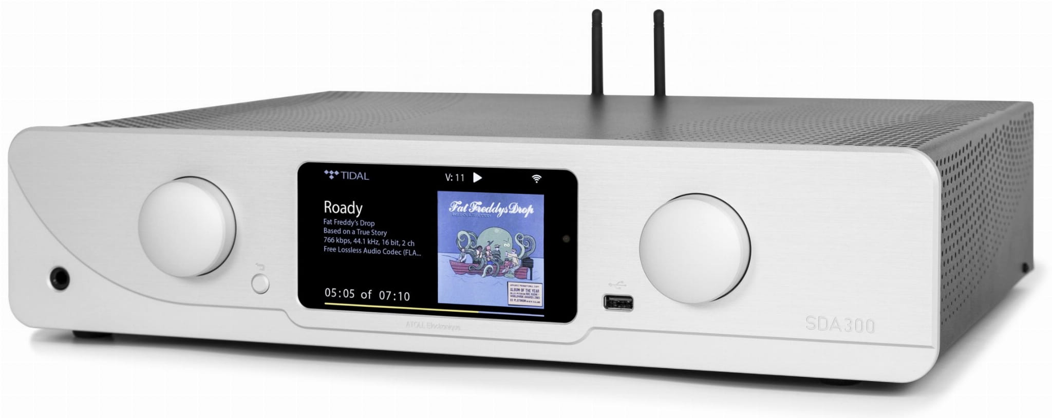 All-In-One, streamer, wzmacniacz, DAC - Atoll SDA-300 Signature Srebrny